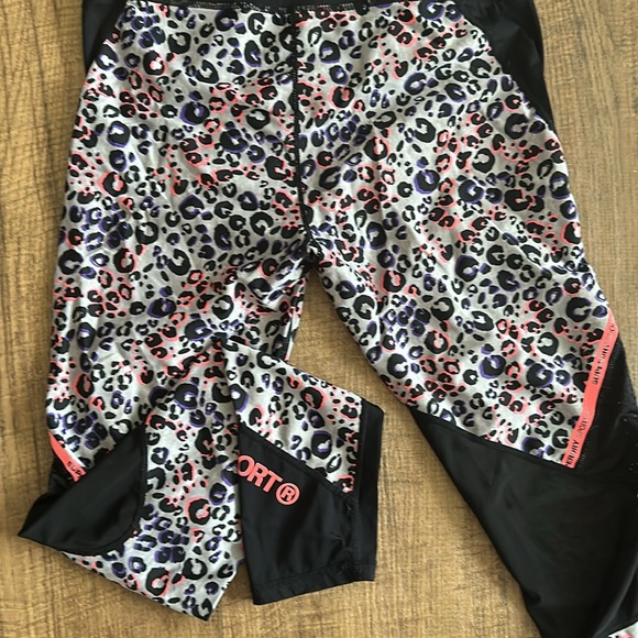 Superdry color block with mesh leggings size 8 - Picture 8 of 16